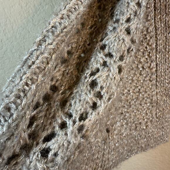 Elie Tahari Cardigan Sweater Women One size Knit Designer Neutral Minimalistic - Picture 7 of 7